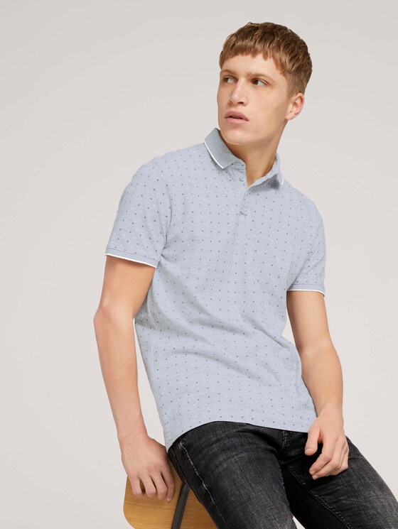 gemustertes Poloshirt - Männer - grey regular dot print gemustertes Poloshirt - Männer - grey regular dot print - 5 - TOM TAILOR Denim