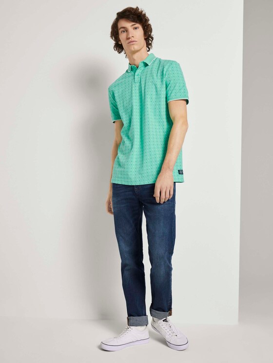 gemustertes Poloshirt - Männer - jade green regular dot print gemustertes Poloshirt - Männer - jade green regular dot print - 3 - TOM TAILOR Denim