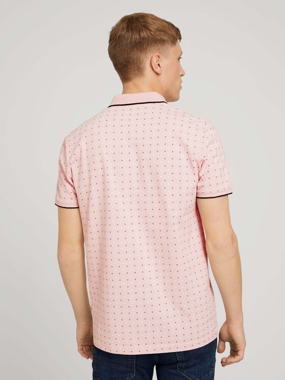gemustertes Poloshirt - Männer - peach regular dot print gemustertes Poloshirt - Männer - peach regular dot print - 2 - TOM TAILOR Denim