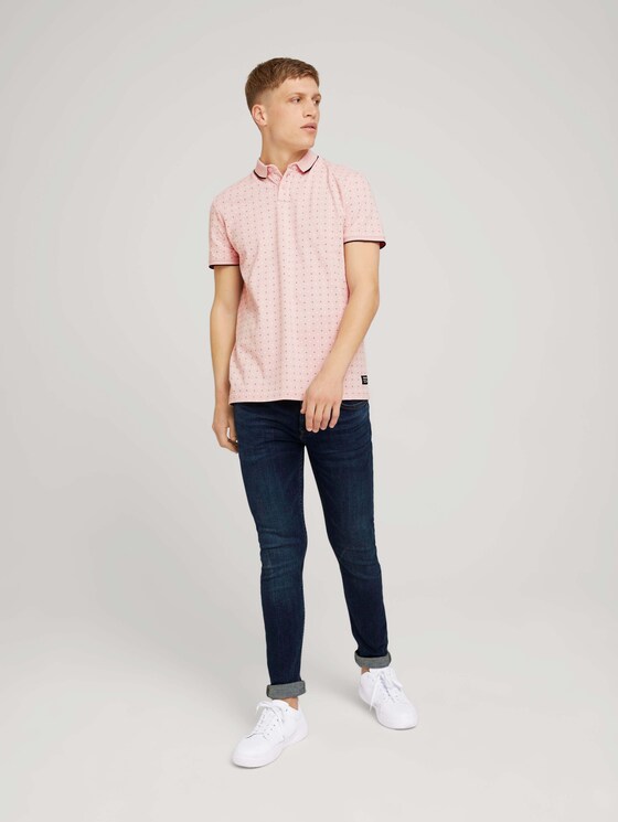 gemustertes Poloshirt - Männer - peach regular dot print gemustertes Poloshirt - Männer - peach regular dot print - 3 - TOM TAILOR Denim