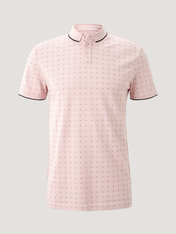 gemustertes Poloshirt - Männer - peach regular dot print gemustertes Poloshirt - Männer - peach regular dot print - 7 - TOM TAILOR Denim