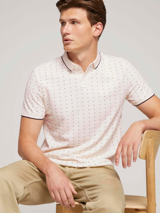 gemustertes Poloshirt - Männer - light beige regular dot print gemustertes Poloshirt - Männer - light beige regular dot print - 5 - TOM TAILOR Denim