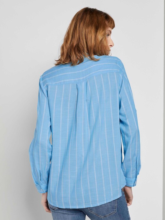 Gestreifte Hemdbluse - Frauen - blue stripe vertical Gestreifte Hemdbluse - Frauen - blue stripe vertical - 2 - TOM TAILOR