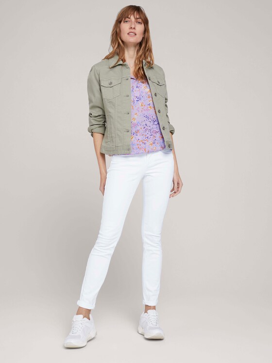 Gemusterte Bluse mit LENZING™ ECOVERO™ - Frauen - lilac yellow flower design Gemusterte Bluse mit LENZING™ ECOVERO™ - Frauen - lilac yellow flower design - 3 - TOM TAILOR