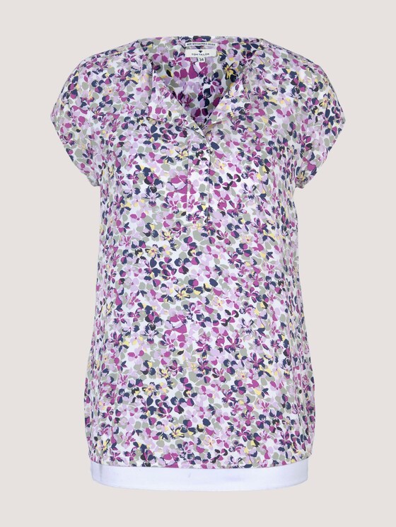 Gemusterte Bluse mit LENZING™ ECOVERO™ - Frauen - offwhite-floral-design Gemusterte Bluse mit LENZING™ ECOVERO™ - Frauen - offwhite-floral-design - 7 - TOM TAILOR