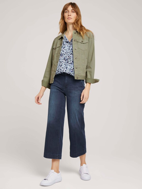 Gemusterte Bluse mit LENZING™ ECOVERO™ - Frauen - navy colorful floral design Gemusterte Bluse mit LENZING™ ECOVERO™ - Frauen - navy colorful floral design - 3 - TOM TAILOR