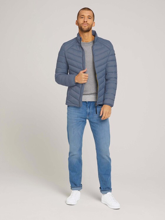 Lightweight Steppjacke mit Stehkragen - Männer - blue grey Lightweight Steppjacke mit Stehkragen - Männer - blue grey - 3 - TOM TAILOR