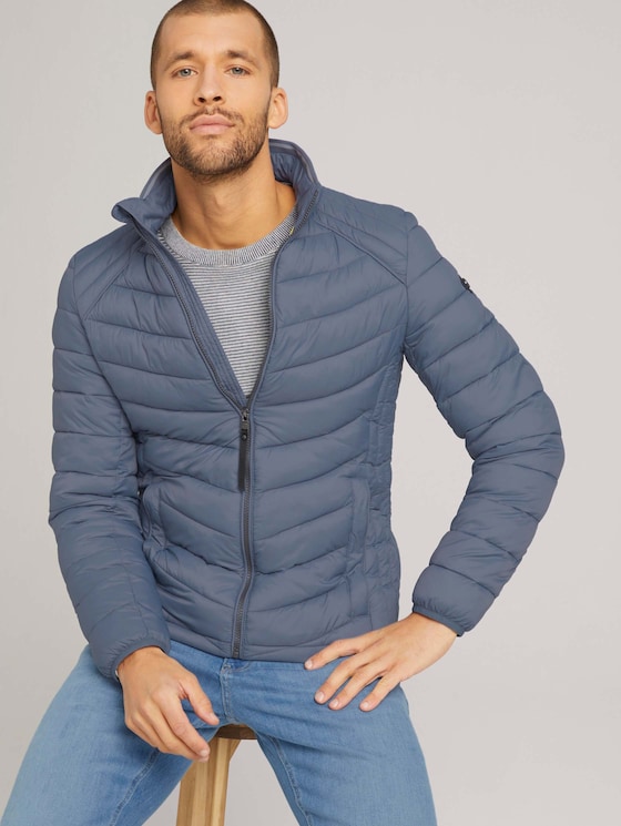Lightweight Steppjacke mit Stehkragen - Männer - blue grey Lightweight Steppjacke mit Stehkragen - Männer - blue grey - 5 - TOM TAILOR