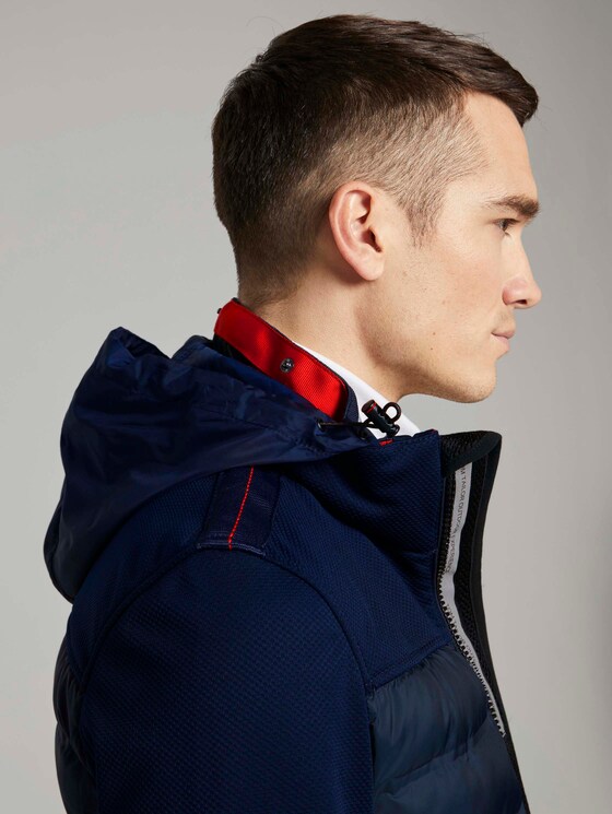 Hybrid Steppjacke mit Stehkragen - Männer - Sky Captain Blue Hybrid Steppjacke mit Stehkragen - Männer - Sky Captain Blue - 9 - TOM TAILOR