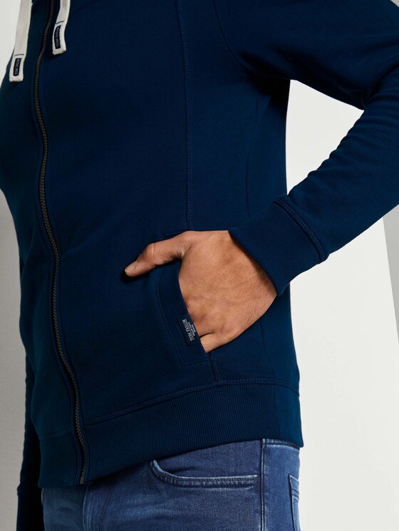 Sweatjacke mit Kapuze - Männer - Sky Captain Blue Sweatjacke mit Kapuze - Männer - Sky Captain Blue - 10 - TOM TAILOR