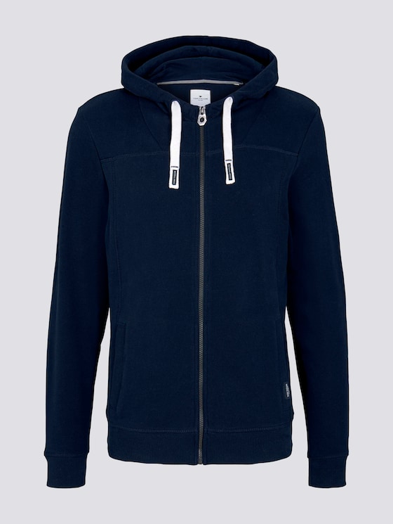 Sweatjacke mit Kapuze - Männer - Sky Captain Blue Sweatjacke mit Kapuze - Männer - Sky Captain Blue - 7 - TOM TAILOR