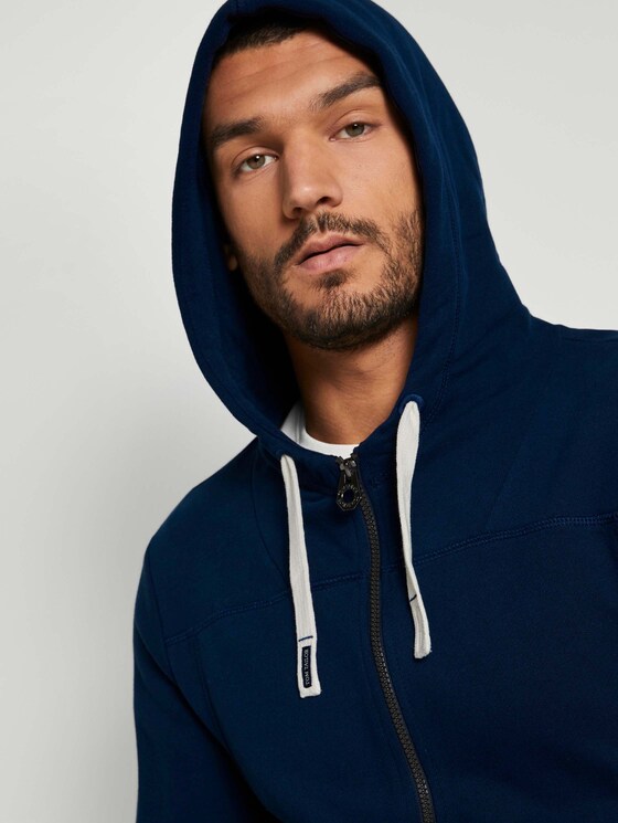 Sweatjacke mit Kapuze - Männer - Sky Captain Blue Sweatjacke mit Kapuze - Männer - Sky Captain Blue - 9 - TOM TAILOR