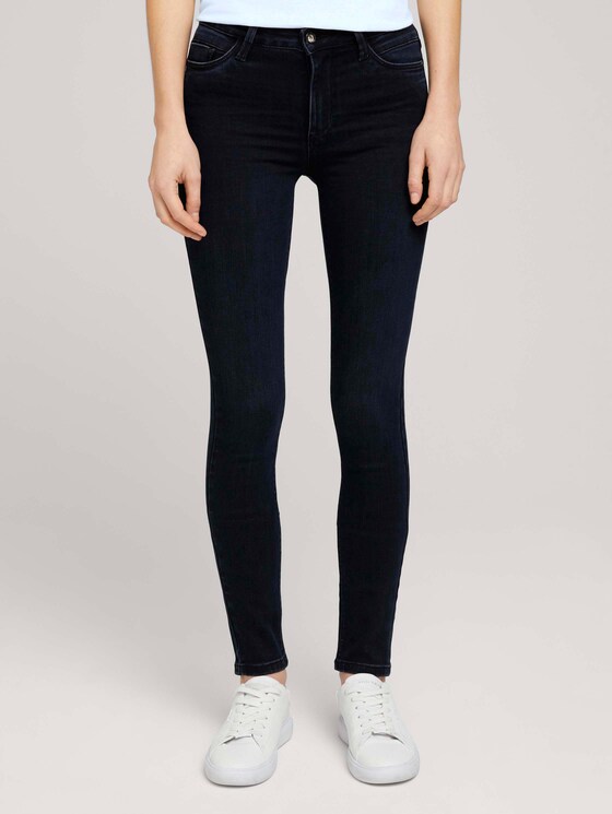 Kate Skinny Jeans mit Bio-Baumwolle - Frauen - dark stone blue black denim Kate Skinny Jeans mit Bio-Baumwolle - Frauen - dark stone blue black denim - 1 - TOM TAILOR
