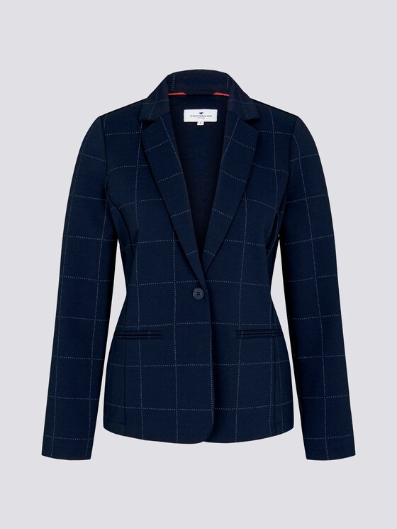 Karierter Blazer - Frauen - navy gridcheck Karierter Blazer - Frauen - navy gridcheck - 7 - TOM TAILOR