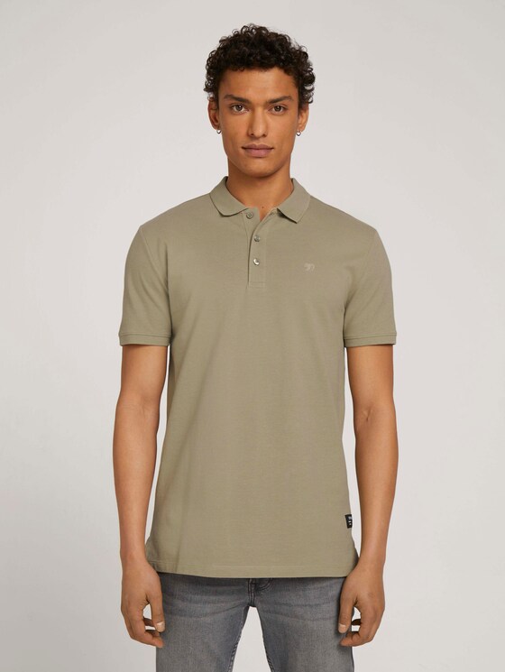 Basic Poloshirt - Männer - Silver Olive Basic Poloshirt - Männer - Silver Olive - 1 - TOM TAILOR Denim