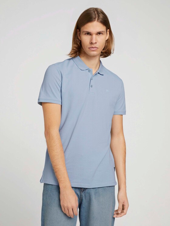 Basic Poloshirt - Männer - Foggy Blue Basic Poloshirt - Männer - Foggy Blue - 1 - TOM TAILOR Denim