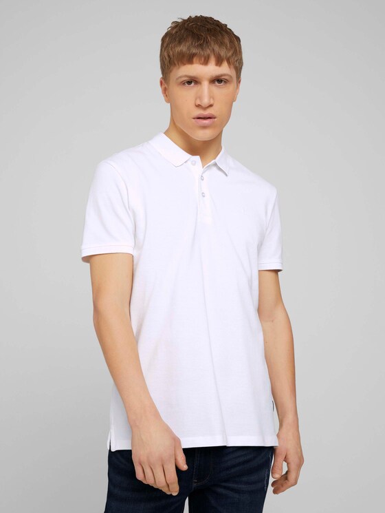 Basic Poloshirt - Männer - White Basic Poloshirt - Männer - White - 1 - TOM TAILOR Denim