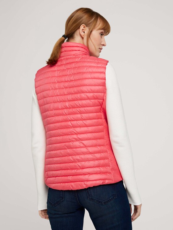 Gesteppte Lightweight Weste - Frauen - Smooth Papaya Red Gesteppte Lightweight Weste - Frauen - Smooth Papaya Red - 2 - TOM TAILOR