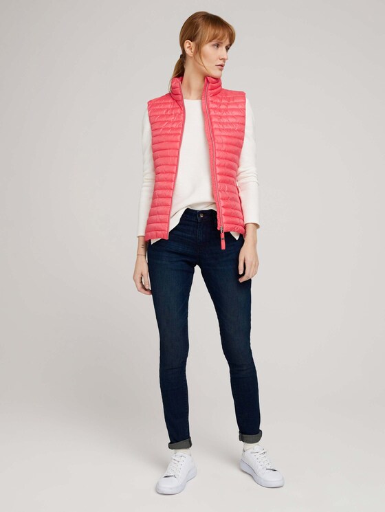 Gesteppte Lightweight Weste - Frauen - Smooth Papaya Red Gesteppte Lightweight Weste - Frauen - Smooth Papaya Red - 3 - TOM TAILOR