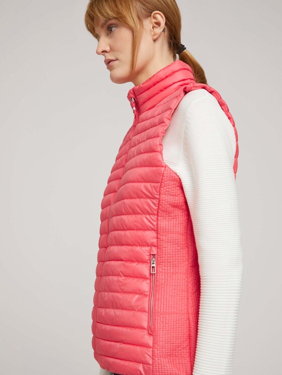 Gesteppte Lightweight Weste - Frauen - Smooth Papaya Red Gesteppte Lightweight Weste - Frauen - Smooth Papaya Red - 9 - TOM TAILOR
