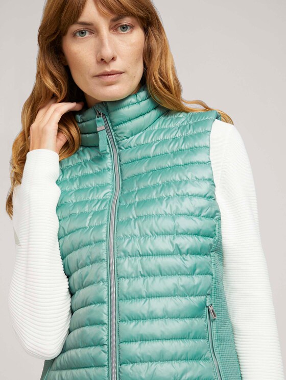 Gesteppte Lightweight Weste - Frauen - soft leaf green Gesteppte Lightweight Weste - Frauen - soft leaf green - 9 - TOM TAILOR