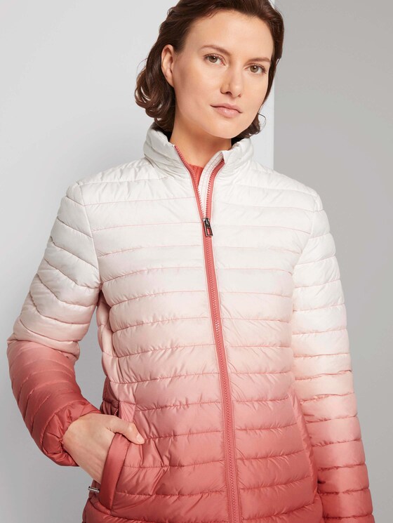 Lightweight Steppjacke mit Farbverlauf - Frauen - Smooth Papaya Red Lightweight Steppjacke mit Farbverlauf - Frauen - Smooth Papaya Red - 9 - TOM TAILOR