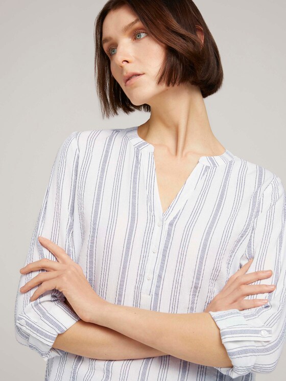 Gestreifte Tunika - Frauen - white blue vertical stripe Gestreifte Tunika - Frauen - white blue vertical stripe - 10 - TOM TAILOR Denim