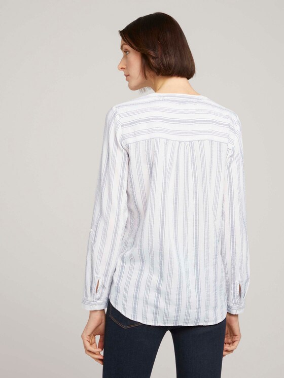 Gestreifte Tunika - Frauen - white blue vertical stripe Gestreifte Tunika - Frauen - white blue vertical stripe - 2 - TOM TAILOR Denim
