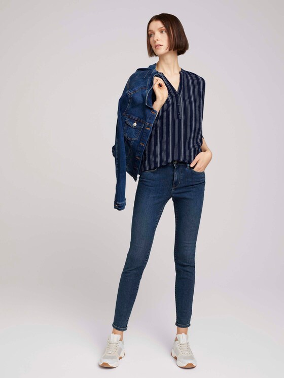 Striped tunic - Women - navy white vertical stripe Striped tunic - Women - navy white vertical stripe - 3 - TOM TAILOR Denim