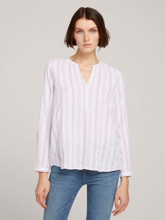 Gestreifte Tunika - Frauen - white rose vertical stripe Gestreifte Tunika - Frauen - white rose vertical stripe - 1 - TOM TAILOR Denim
