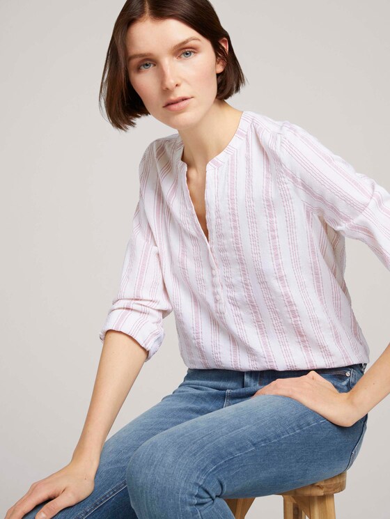 Gestreifte Tunika - Frauen - white rose vertical stripe Gestreifte Tunika - Frauen - white rose vertical stripe - 5 - TOM TAILOR Denim