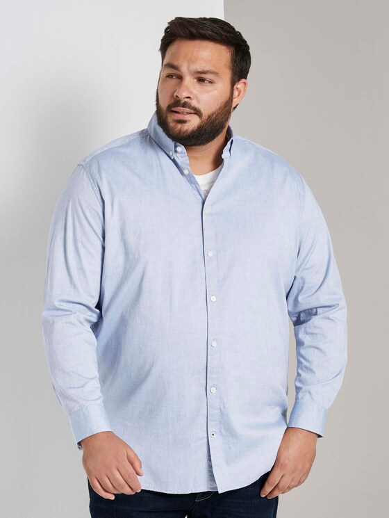 Basic Oxford Hemd - Männer - light blue oxford Basic Oxford Hemd - Männer - light blue oxford - 1 - Men Plus