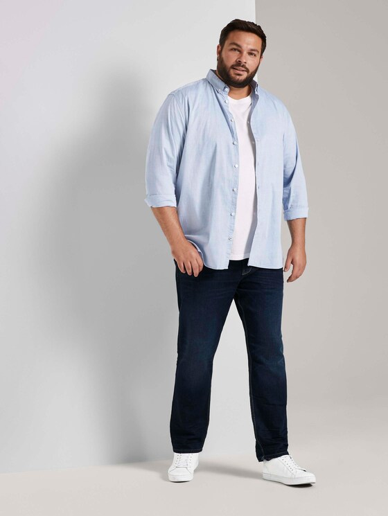 Basic Oxford Hemd - Männer - light blue oxford Basic Oxford Hemd - Männer - light blue oxford - 3 - Men Plus