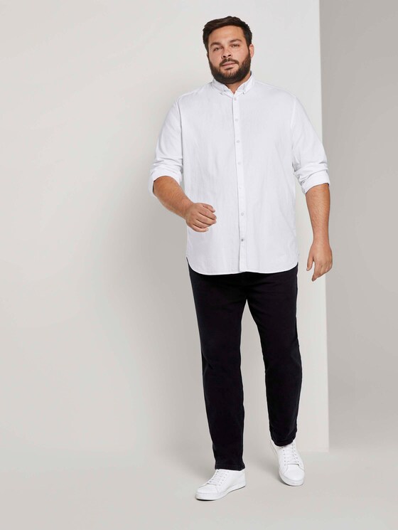 Basic Oxford Hemd - Männer - White Basic Oxford Hemd - Männer - White - 3 - Men Plus