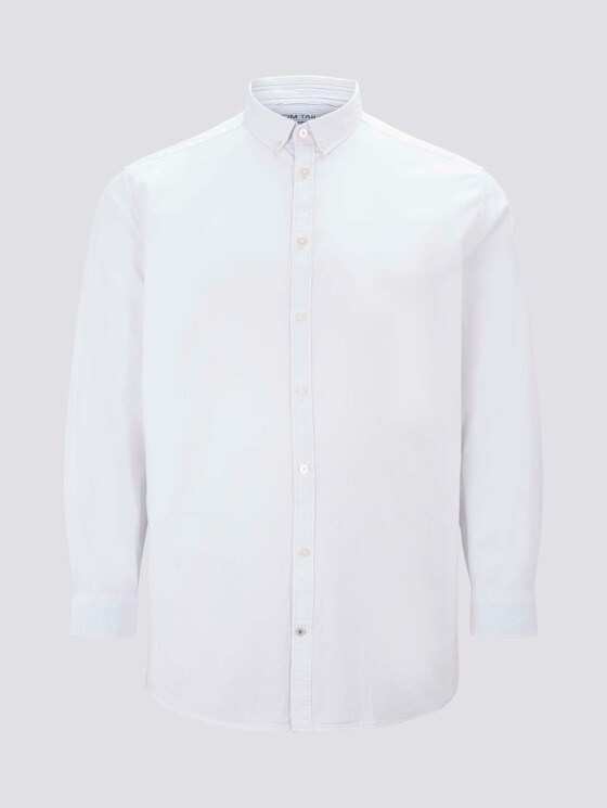 Basic Oxford Hemd - Männer - White Basic Oxford Hemd - Männer - White - 7 - Men Plus