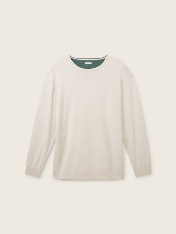 Basic sweater with logo embroidery