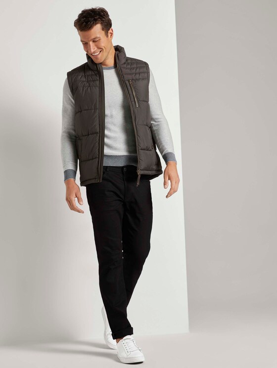 Pullover mit Mélange-Struktur - Männer - Light Soft Grey Melange Pullover mit Mélange-Struktur - Männer - Light Soft Grey Melange - 3 - TOM TAILOR