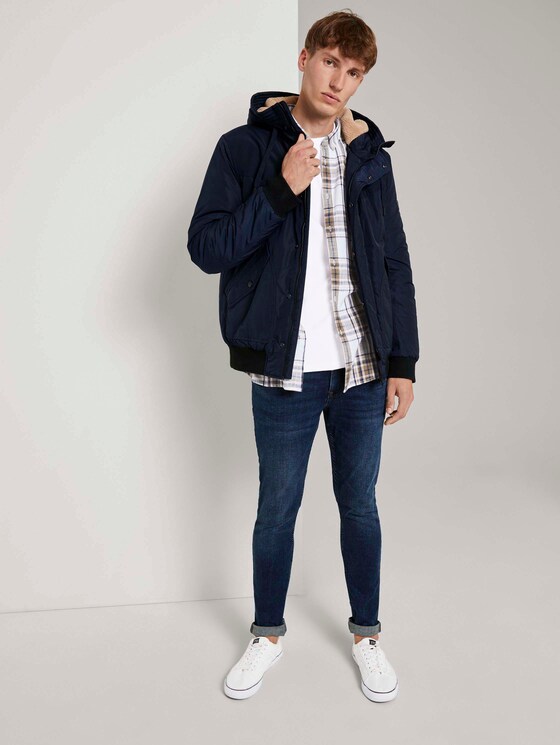 Kariertes Hemd - Männer - white olive check Kariertes Hemd - Männer - white olive check - 3 - TOM TAILOR Denim
