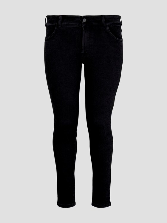 Skinny Fit Jeans - Frauen - black black denim Skinny Fit Jeans - Frauen - black black denim - 7 - My True Me