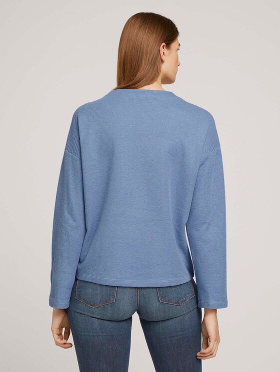 gemütlicher Pullover mit Bio-Baumwolle - Frauen - soft mid blue gemütlicher Pullover mit Bio-Baumwolle - Frauen - soft mid blue - 2 - TOM TAILOR Denim