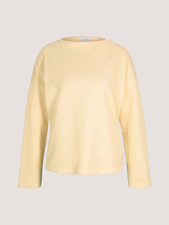 gemütlicher Pullover mit Bio-Baumwolle - Frauen - soft yellow gemütlicher Pullover mit Bio-Baumwolle - Frauen - soft yellow - 7 - TOM TAILOR Denim