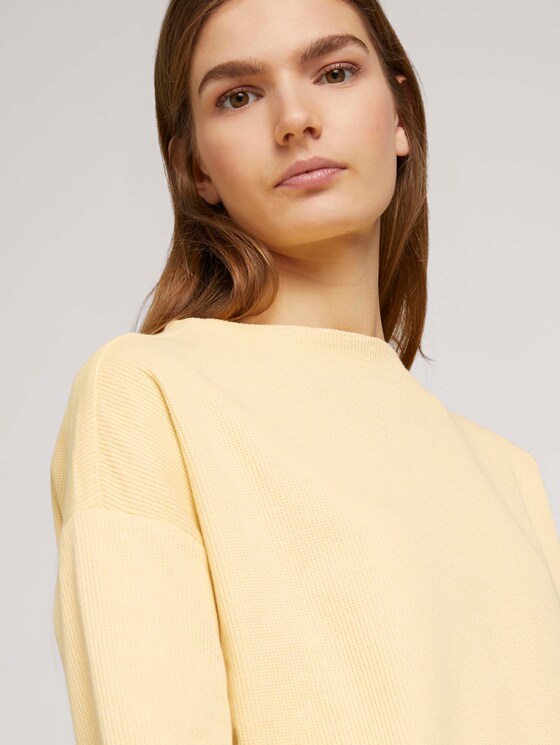 gemütlicher Pullover mit Bio-Baumwolle - Frauen - soft yellow gemütlicher Pullover mit Bio-Baumwolle - Frauen - soft yellow - 9 - TOM TAILOR Denim