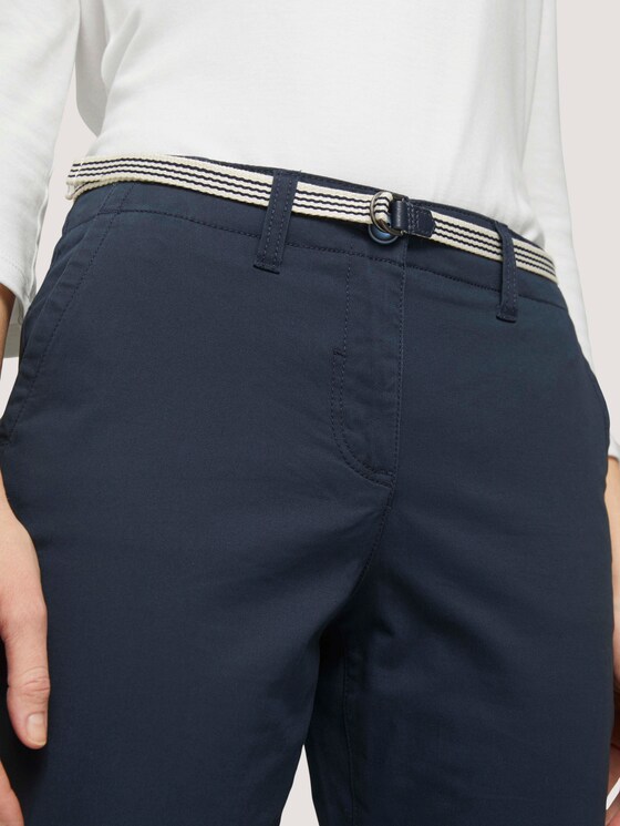 Chino Slim Hose mit Bio-Baumwolle - Frauen - Sky Captain Blue Chino Slim Hose mit Bio-Baumwolle - Frauen - Sky Captain Blue - 10 - TOM TAILOR