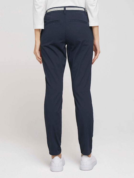Chino Slim Hose mit Bio-Baumwolle - Frauen - Sky Captain Blue Chino Slim Hose mit Bio-Baumwolle - Frauen - Sky Captain Blue - 2 - TOM TAILOR