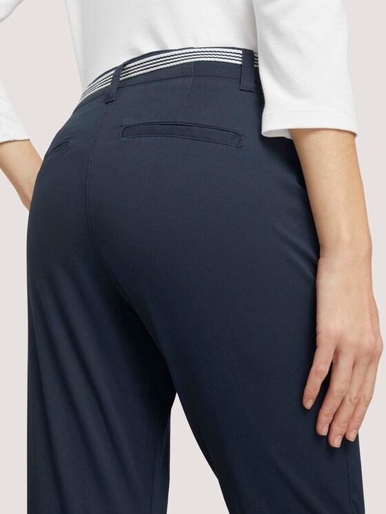 Chino Slim Hose mit Bio-Baumwolle - Frauen - Sky Captain Blue Chino Slim Hose mit Bio-Baumwolle - Frauen - Sky Captain Blue - 9 - TOM TAILOR