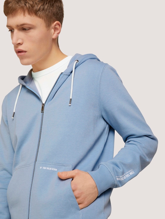 Sweatjacke - Männer - Foggy Blue Sweatjacke - Männer - Foggy Blue - 9 - TOM TAILOR Denim