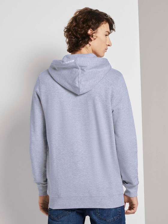 Sweatjacke mit kleinem Print - Männer - Light Stone Grey Melange Sweatjacke mit kleinem Print - Männer - Light Stone Grey Melange - 2 - TOM TAILOR Denim