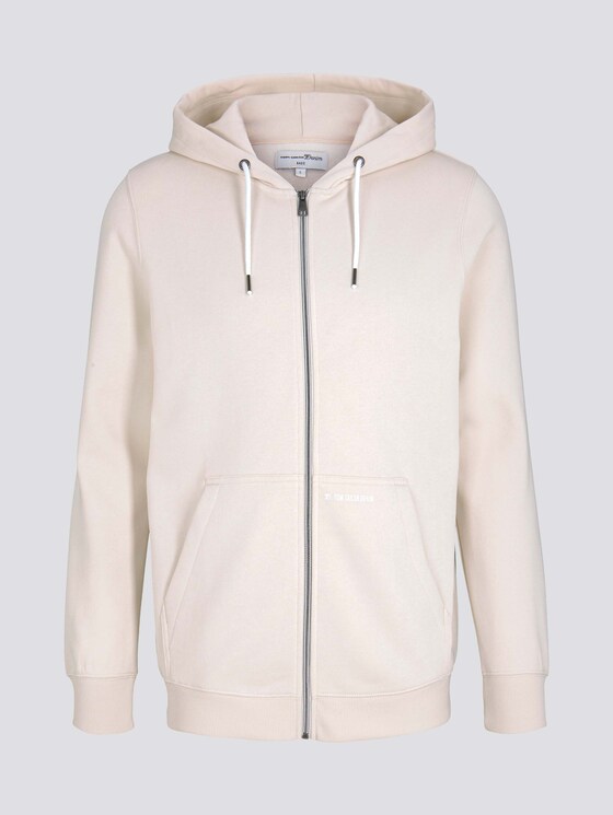 Sweatjacke mit Bio-Baumwolle - Männer - light almond Sweatjacke mit Bio-Baumwolle - Männer - light almond - 7 - TOM TAILOR Denim