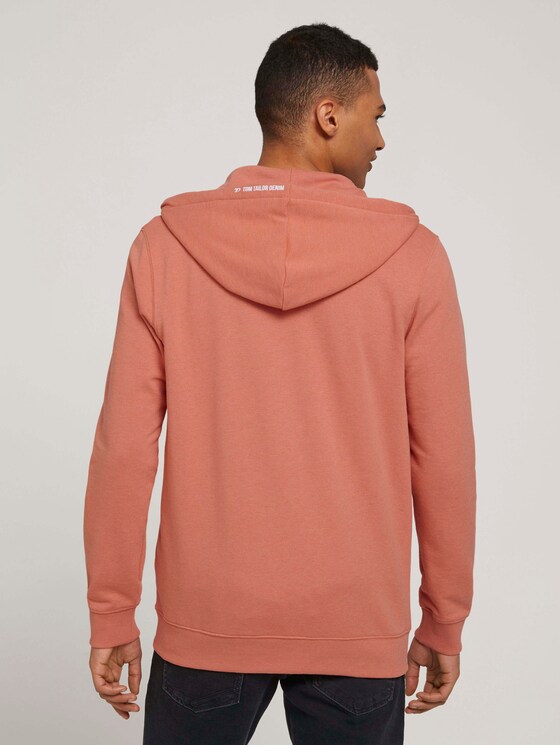 Sweatjacket met kleine print - Mannen - orange lobster Sweatjacket met kleine print - Mannen - orange lobster - 2 - TOM TAILOR Denim