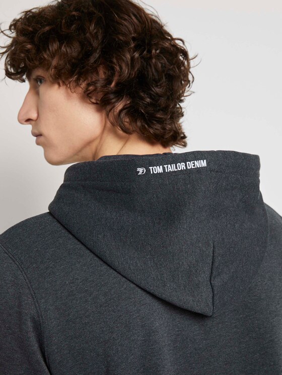 Sweatjacke mit kleinem Print - Männer - Black Sweatjacke mit kleinem Print - Männer - Black - 10 - TOM TAILOR Denim